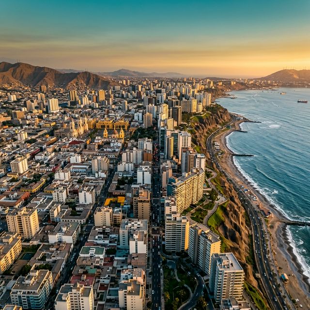 Vista aérea de Lima, Perú